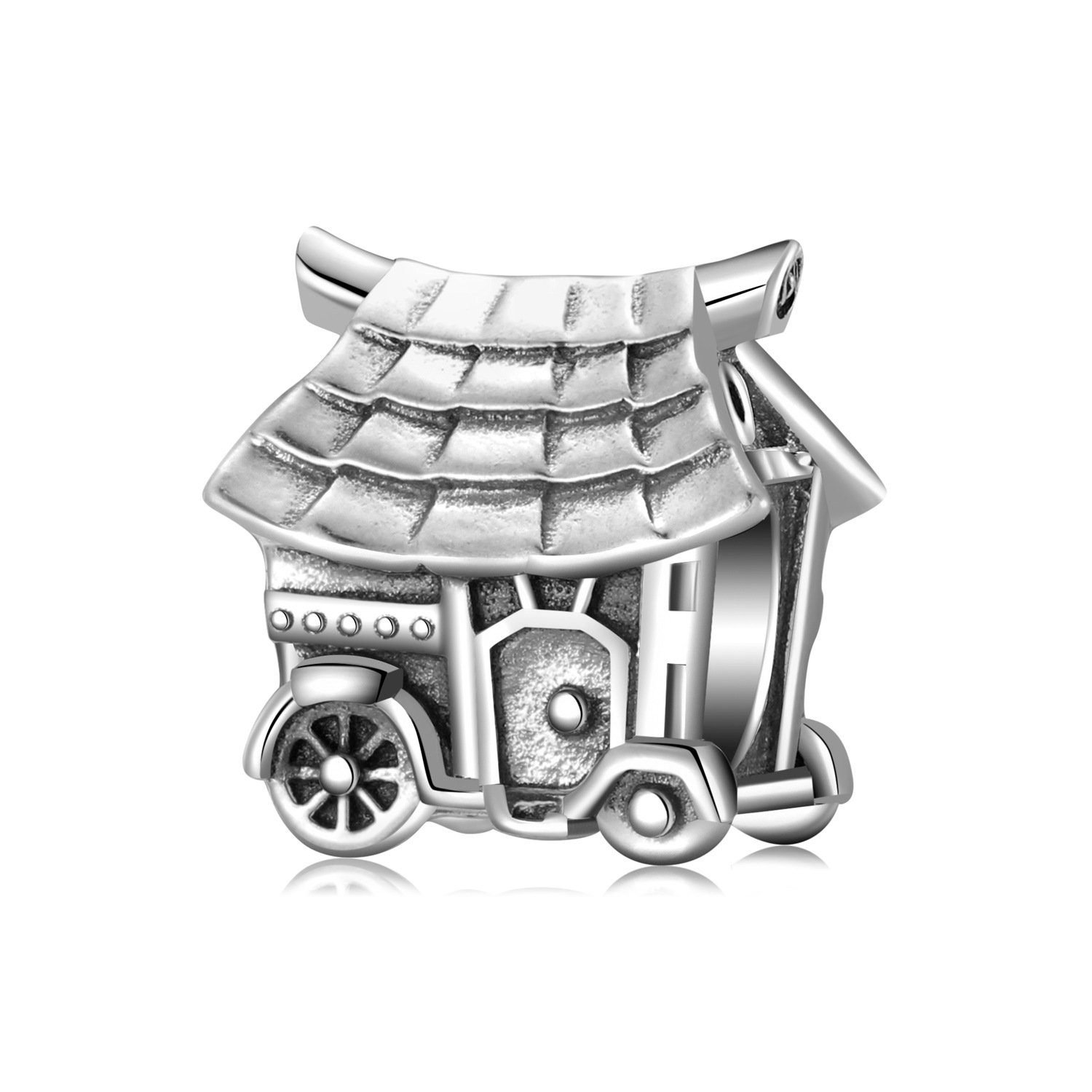 RV Cabin Beads 925 Sterling Silver Beads Women's Bracelet Necklace Diy Accessories - Image 3