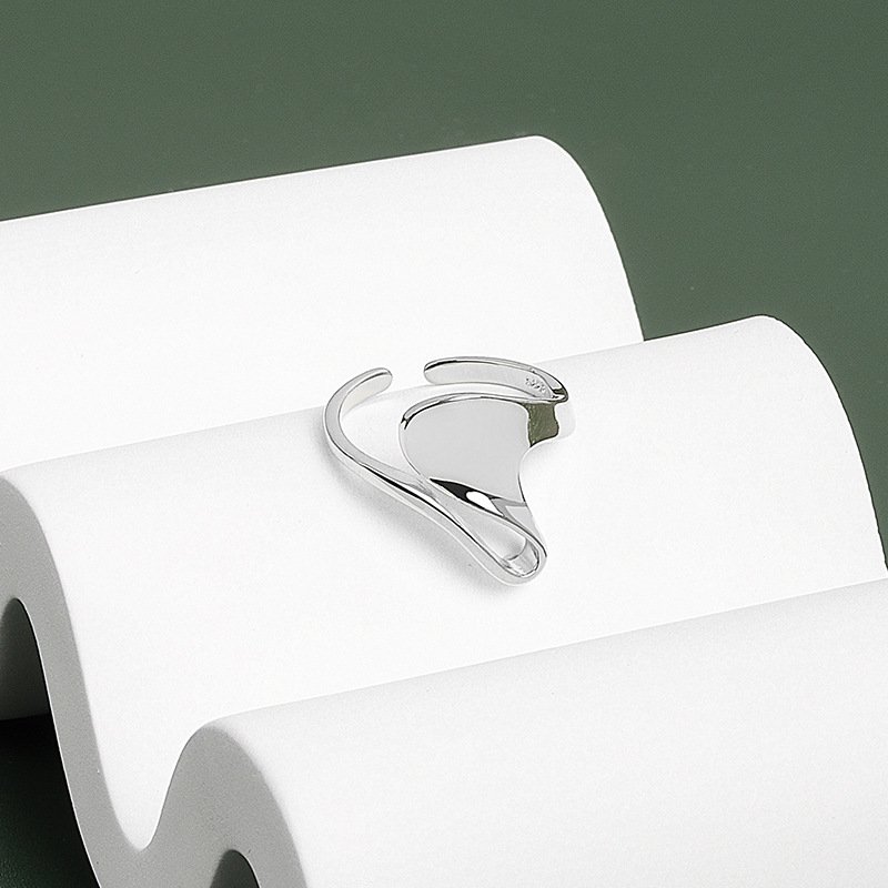 Gold-plated Ring Exaggerated Irregular Concave Wide Surface - Image 6