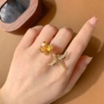 High-grade Temperament New Colored Gems Ring For Women