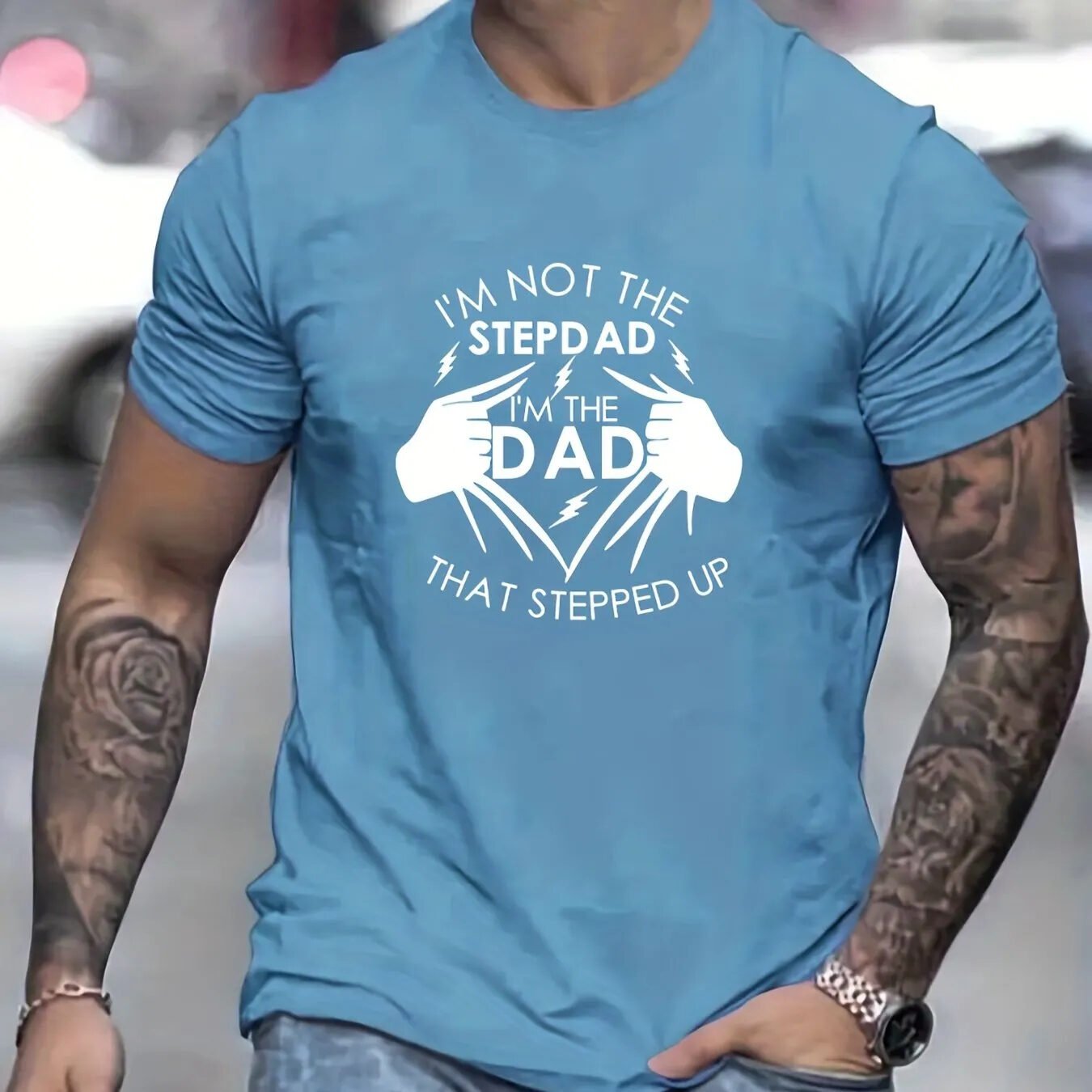 Round Neck T-shirt, Printed Hoodie, Men's Hoodie - Image 5