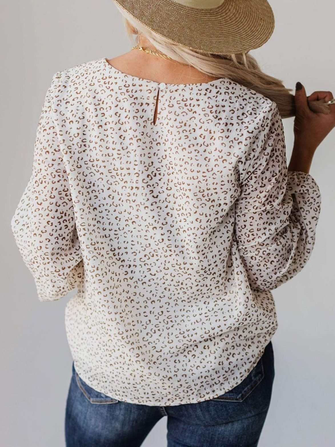 Outer Wear Underwear Round Neck Pullover Women's Elegant All-match Loose Chiffon Shirt Women - Image 6