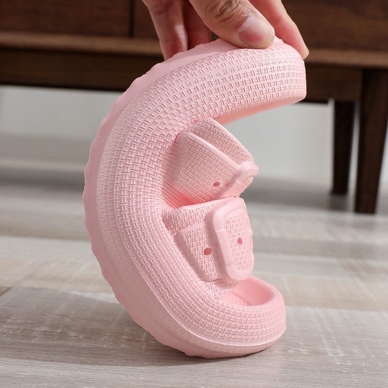 Buckle Slippers Women Outdoor Indoor Thick-soled Eva Bathroom Shoes - Image 4