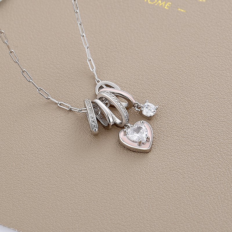 S925 Silver Enamel Color Beads Lucky Chain Aurora Little Rock Candy - Image 3