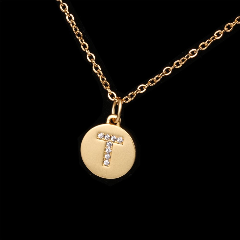 26 English Letter Pendant With Diamond Frosted Matte - Image 22