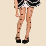 Printed Poker Card Stockings Summer Thin Stockings Anti Hook Silk Durable Black Skin Color Silk Pantyhose