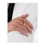 Fashionable And High-end Personalized Colored Zircon Ring