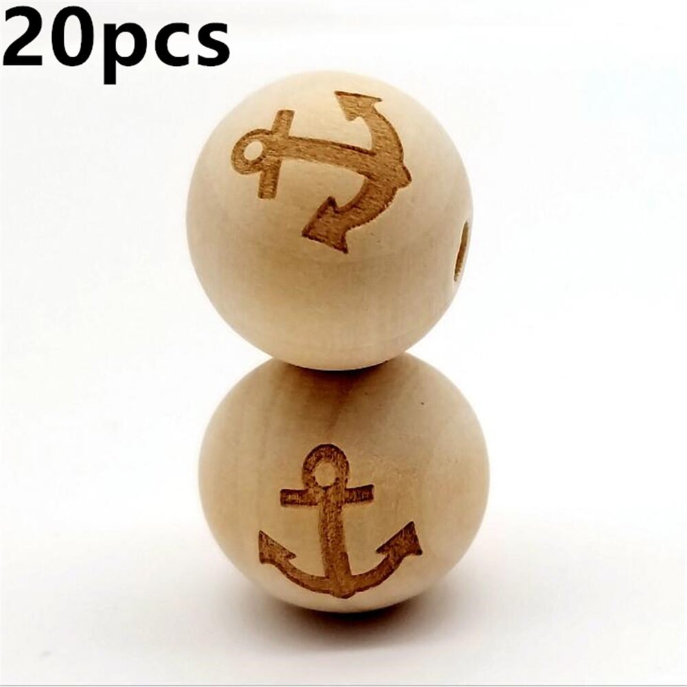 DIY accessories laser carved wood beads - Image 5