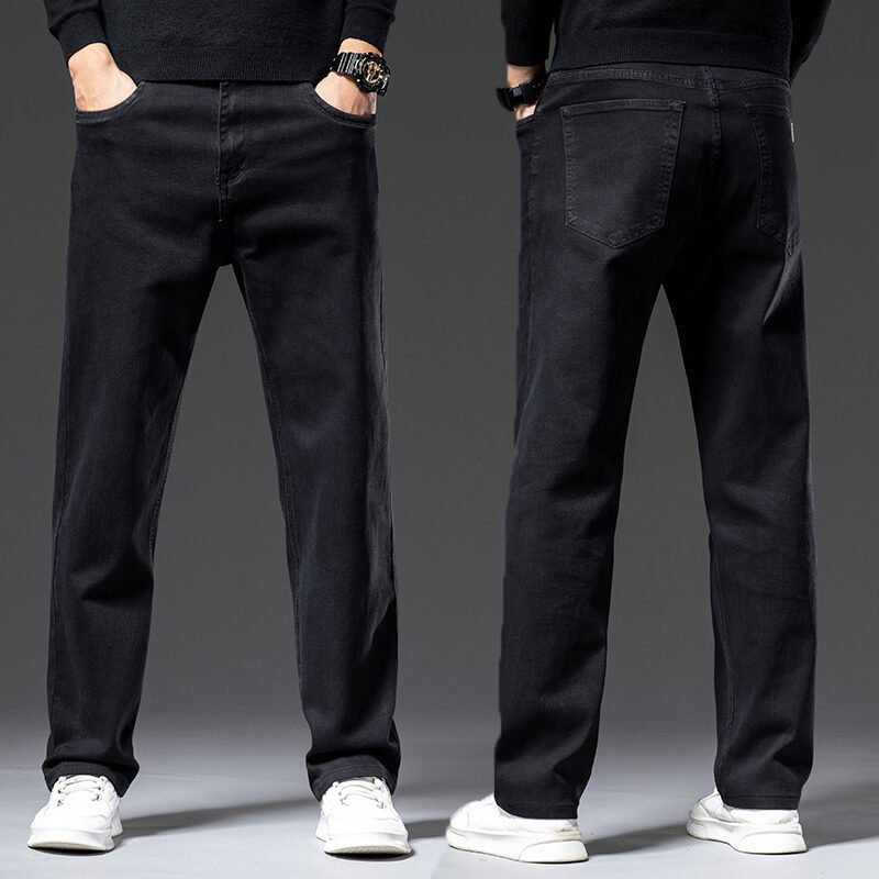 High Elastic Men's Straight Loose Spring And Autumn Jeans - Image 9