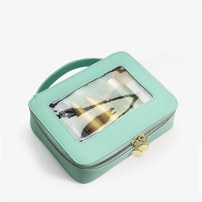 New Transparent Cosmetic Bag Women's Handbag Travel Fashion Portable Make-up Storage Bags - Image 3