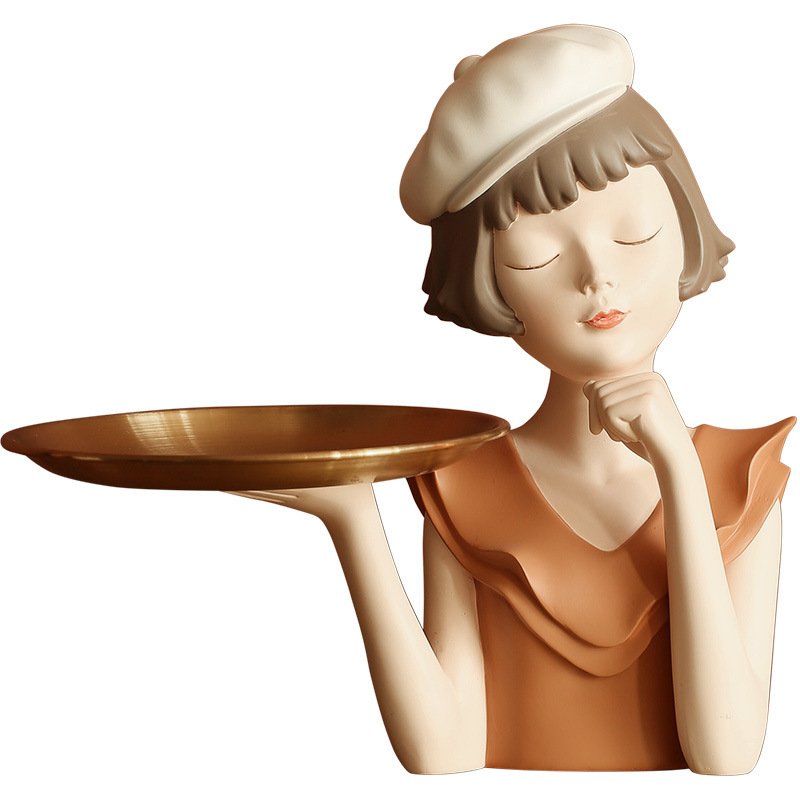 Balloon Girl Porch Key Storage Ornaments Decorative Tray - Image 5