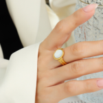 Belle Golden Seashell Ring